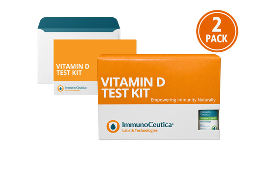 Vitamin D Test Kit 2-Pack + D3/K2 Drops | Test, Support & Retest