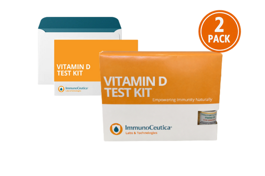 Vitamin D Test Kit 2-Pack + D3 Extra Strength Drops | Test, Support & Retest
